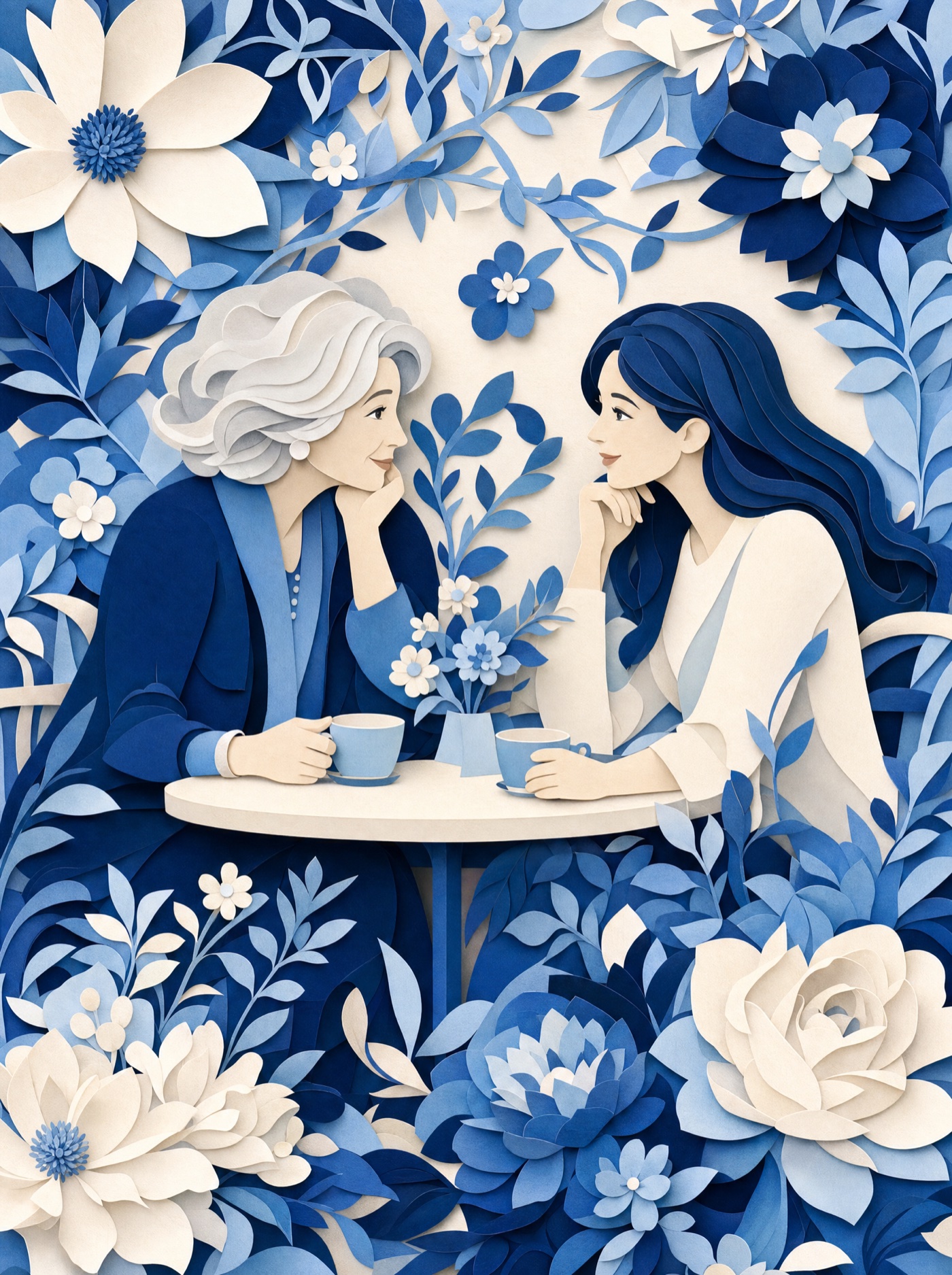 A matchmaker and a Basheret member meeting over coffee